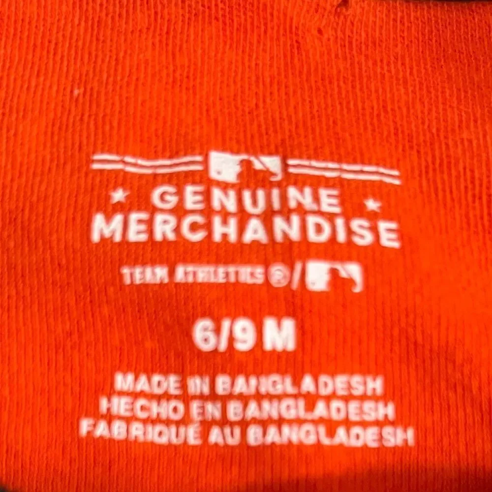 Genuine Merchandise Orange and Black San Francisco Giants Cutest Fan Bodysuit